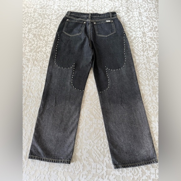 🆕 NWOT Free People • Milk It, Blaze Jeans • Black/Noir • 32 - Picture 9 of 16